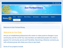 Tablet Screenshot of eastportlandrotary.org